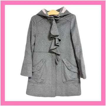 미사용품 택 포함 MALIANI 마리아니 다크 그레이 코트 9호