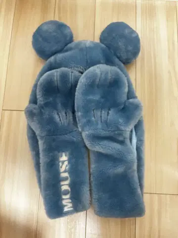 디즈니 머플러 캡 미키 파랑