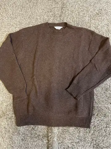 새상품급 FLAMAND 플라망 니트 브라운 울 벨기에제