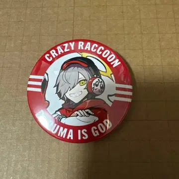 Crazy Raccoon 캔뱃지 달마리즈갓