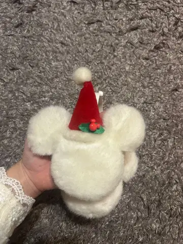 산타 모자 달린 캐릭터 머리띠, 귀도리