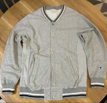 챔피온 리버스 위브 맨투맨 자켓 블루종 그레이 L