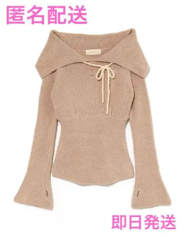 andmary Flora 니트 탑 베이지 미사용 새상품