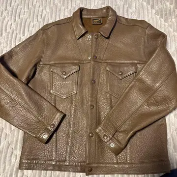 텐더로인 브라운 가죽 자켓