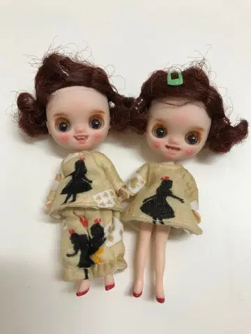 커스텀 미니 브라이스 인형 2체 세트 작가님