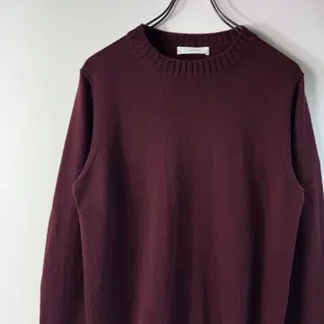 크루치아니 크루넥 울 니트 44 보르도