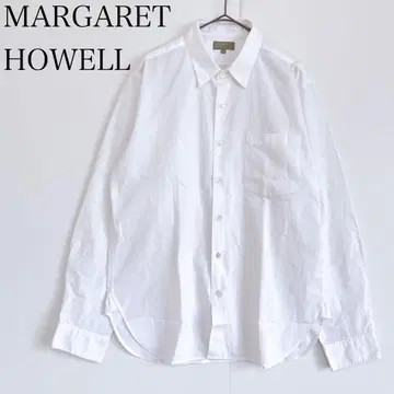 마가렛호웰 코튼 100% 긴팔 셔츠 (M) 화이트 면