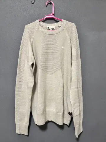 G-Star RAW 라이트 그레이 크루넥 스웨터