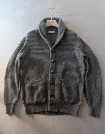 브루넬로쿠치넬리 잉글리시 리브 캐시미어 가디건 XS