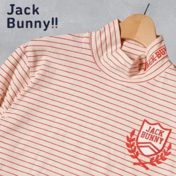 J386@ JACK BUNNY!! 모크넥 골프 셔츠 L 화이트