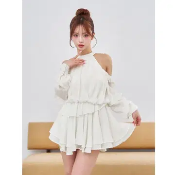 볼륨 쉬폰 미니 원피스 Darich