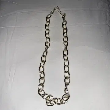 여성용 남성용 대응 체인 목걸이 실버 목걸이