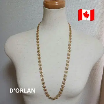 D'ORLAN 리본 모티브 롱 목걸이