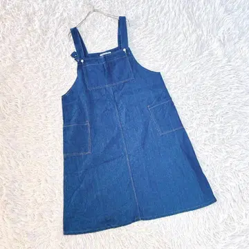 [ Wang Yi Ge ] 오버롤 스커트 (L) 살로펫 데님