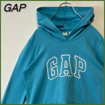GAP 갭 와펜 로고 풀오버 후드티 스카이블루