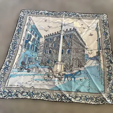 Salvatore Ferragamo 페라가모 실크 포켓 치프