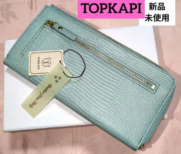 TOPKAPI 민트 그린 가죽 장지갑 택 포함 미사용 새상품