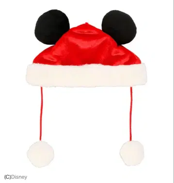 디즈니 크리스마스 미키 팬캡 산타 모자 2024