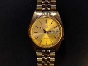 [배송비 무료] SEIKO 5 세이코 파이브 자동 와치 데이트 골드
