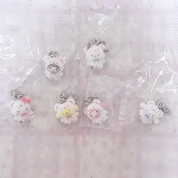 메지루시 액세서리 산리오 캐릭터즈 포근포근 스노우 전 6종 컴프 세트