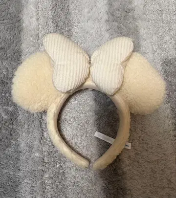 미니 마우스 크림색 머리띠
