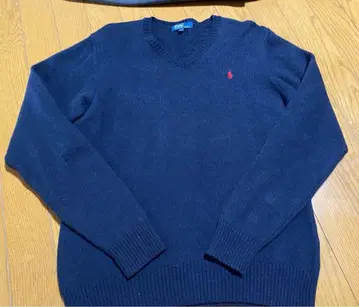 랄프 로렌 V넥 니트 170 네이비