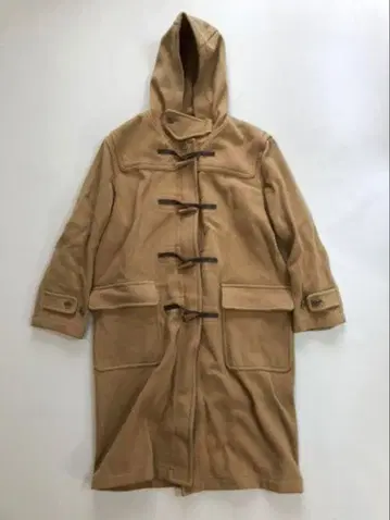 라코스테 카멜 더플 코트 헤링본 원단