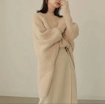 louren big silhouette knit pullover