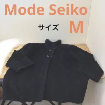 모드 세이코 여성용 긴팔 코트 블랙 사이즈 M