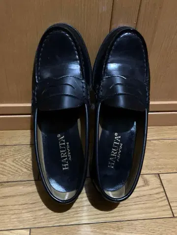 HARUTA 블랙 로퍼 23.5cm