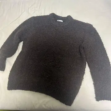 ZARA 다크 브라운 크루넥 니트 M