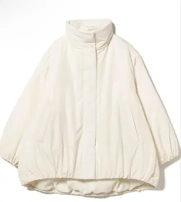 Ray BEAMS 스탠드 카라 블루종 화이트