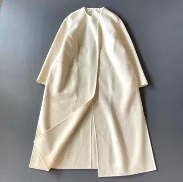 두지엠 클라세 victorian 리버 롱 노카라 코트 38