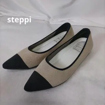steppi [ 세탁 가능/발수 ] 바이컬러 포인티드 펌프스