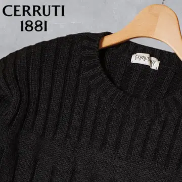 J369 CERRUTI 1881 케이블 니트 스웨터 L 그레이