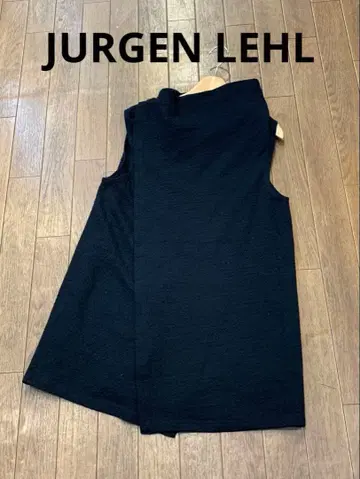 JURGEN LEHL 요건 레일 슬리브리스 티셔츠 블랙