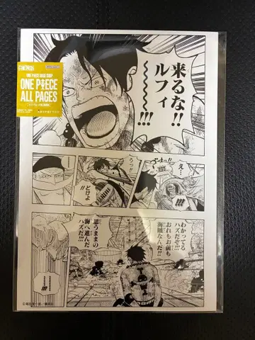 ONE PIECE ALL PAGES B5 포스터 루피 에이스 정상전쟁