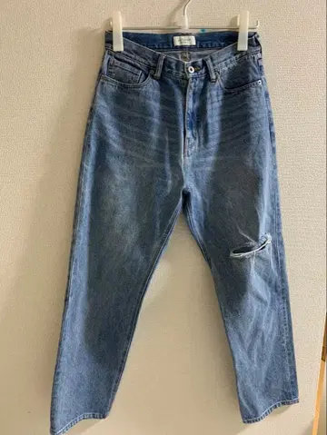 슬로브 이에나 LE DENIM 데미지 팬츠 사이즈 40