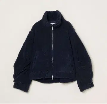 three dots 네이비 에코 퍼 보아 봄버 자켓 히가시하라 아키 착용