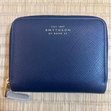 SMYTHSON 네이비 코인 케이스