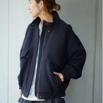 프레임워크 더블 지퍼 블루종