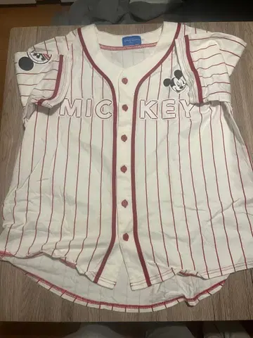 도쿄 디즈니 리조트 미키 디즈니 베이스볼 T셔츠 유니폼