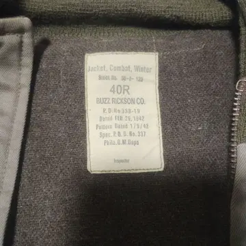 BUZZ RICKSON 겨울용 밀리터리 자켓 40R