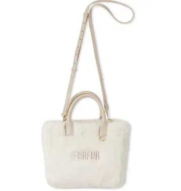 furfur 에코 퍼 토트백 아이보리