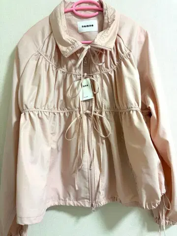 리본 개더 블루종 S 사이즈