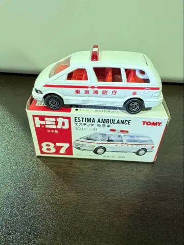 S1500 토미카 도요타 에스티마 구급차 빨간 상자 일본제