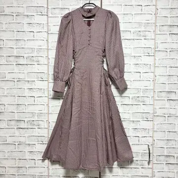 JUNOAH 주노아 레이스업 초커 원피스 (브라운) M 사이즈