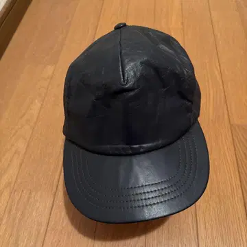 가죽 캡 야구 모자 다크 네이비 블랙 미국제 made in USA