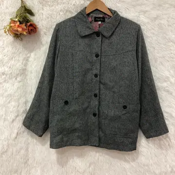 내추럴 베이직 테일러드 자켓 [ 3L ] 빅 사이즈 꽃무늬