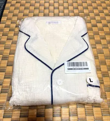 아이보리 더블 거즈 파자마 L 사이즈 남성용